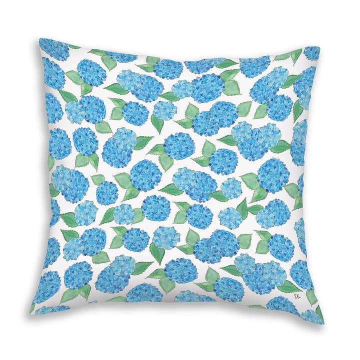 Hydrangeas Pillow for wholesale by Eileen Graphics