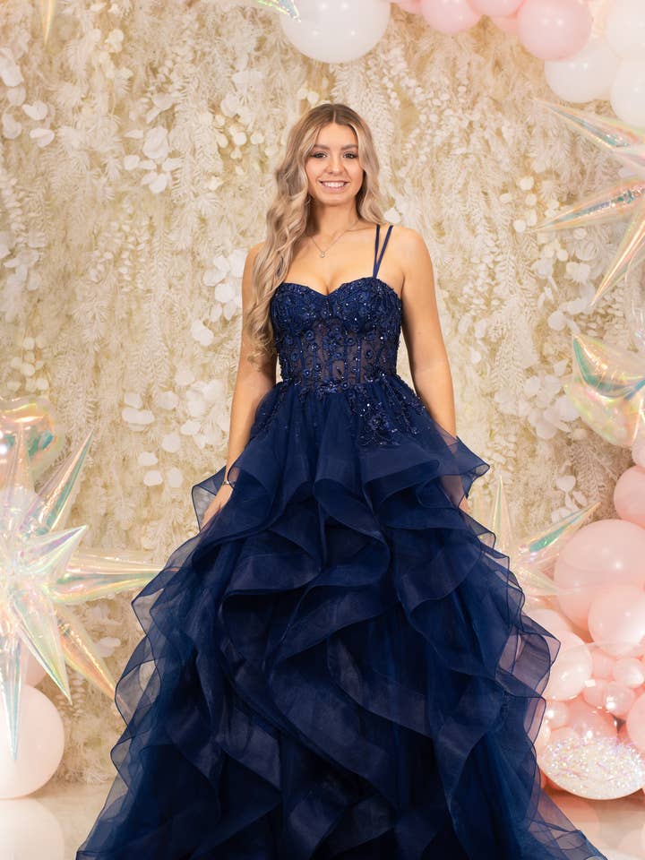 Priscilla Midnight PREORDER for wholesale by Ruby Prom