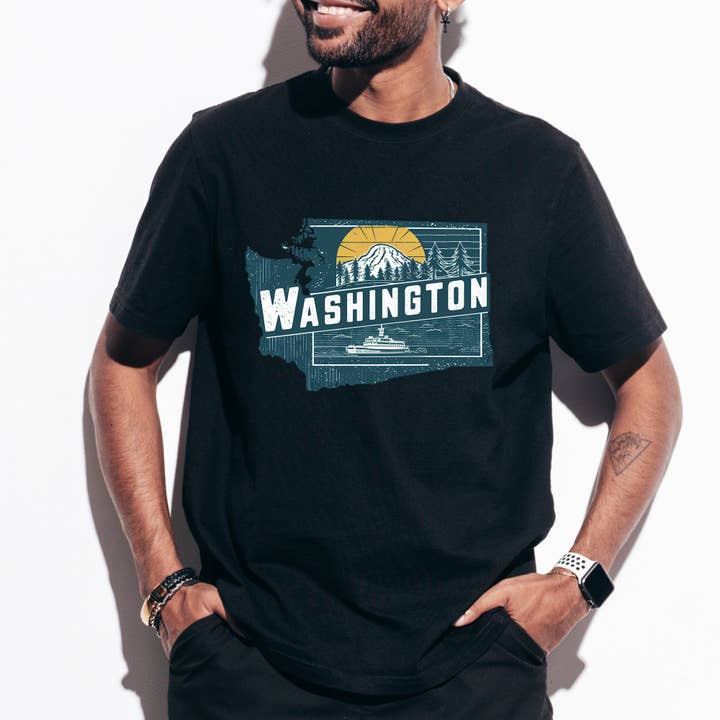 Washington State Vintage Shirt for wholesale by EnjoyMyDesign
