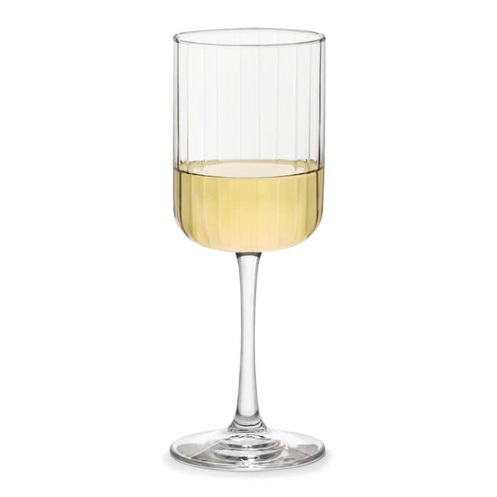 Libbey - Wholesale Wine Glass - Libbey Paneled All Purpose Wine Glasses, 13.5oz, Set of 4