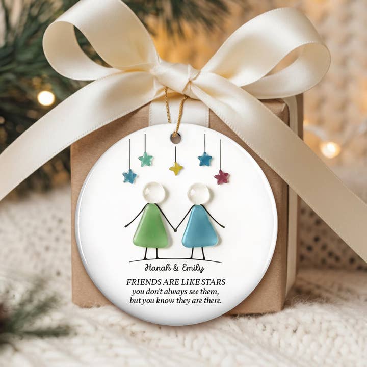 Embrova - Wholesale Ornament - Ceramic Friendship Flat Sea Faux Glass Ornament4