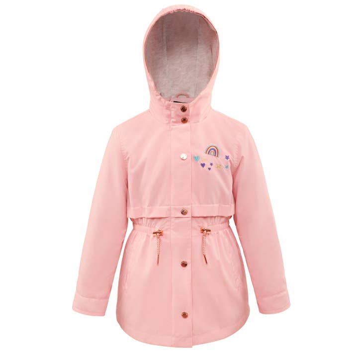 Rokka & Rolla - Wholesale Windbreaker - Kids - Girls' Light Rain Jacket Hooded Trench Coat22