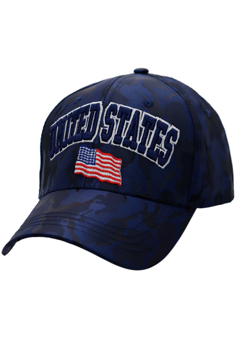 Cap Zone – Engroshandel Baseballkasket - Unisex – USA Arc Logo Camo Poly Baseball Cap7