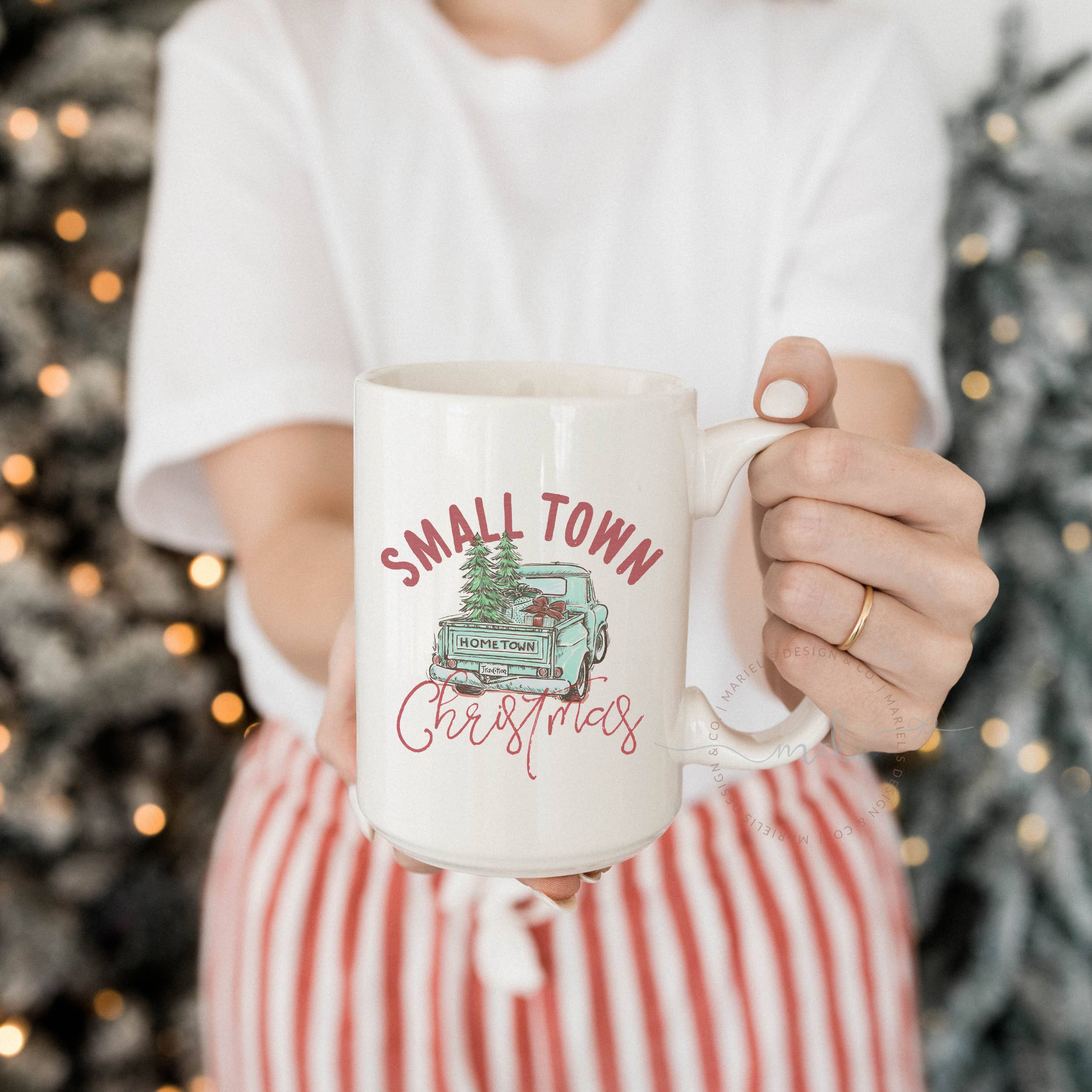 Marielis Design Co - Wholesale Coffee Mug - Small Town Christmas Mug