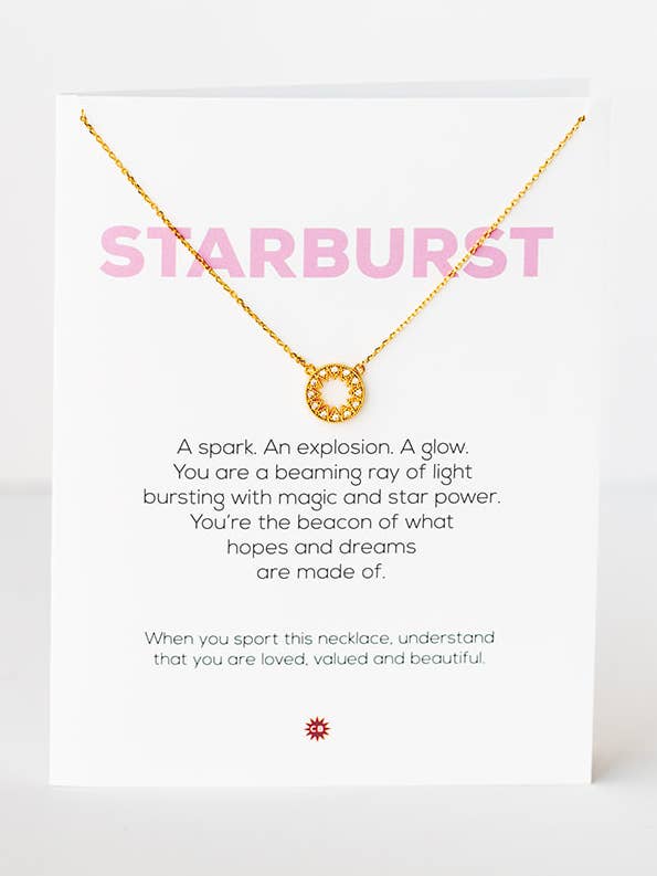 STARBURST | Gold necklace with circle star pendant for wholesale by CHEEKYBOOM