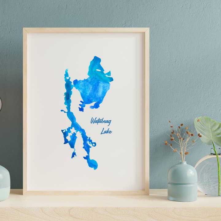 Watabeag Sø/Akvarel Kunsttryk for engroshandel hos Heirloom Island