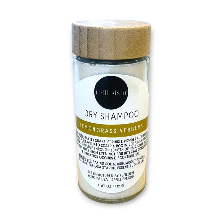 Refillism - Wholesale Dry Shampoo - Dry Shampoo | Lemongrass Verbena | Glass Shaker