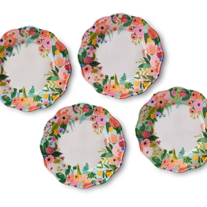 Garden Party Melamine Assorted Dinner Plates for wholesale by Rifle Paper Co.