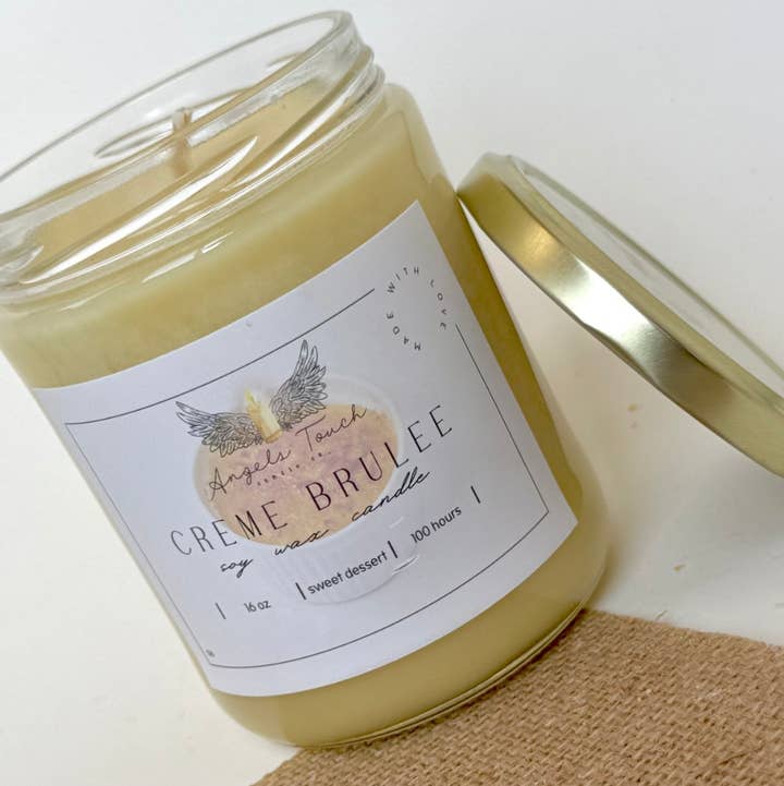 Angels Touch Candle Co. - Wholesale Jar/Filled Candle - Creme Brulee0