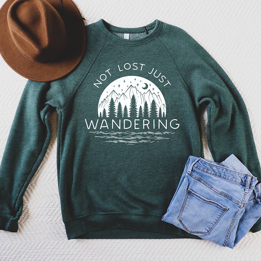 Alley & Rae - Wholesale Graphic Sweatshirt - Women's - Not Lost Just Wandering Adventure Sweatshirt4