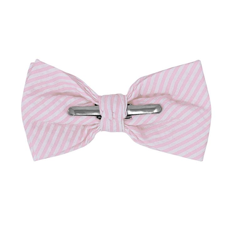 Jacob Alexander - Wholesale Bow Tie - Men’s - Men's Seersucker Striped Bow Tie49