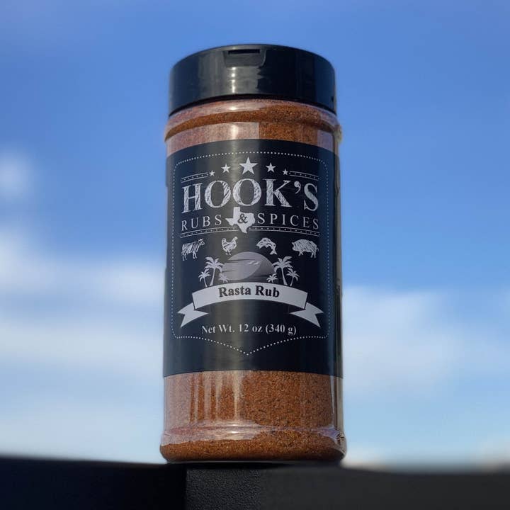 Rasta Rub - Assaisonnement Jerk Jamaïcain pour la vente par Hook's Rubs and Spices