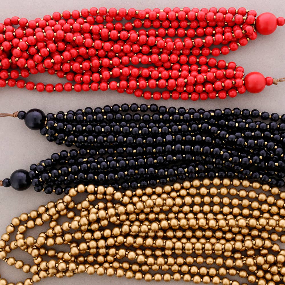 Sonata - Wholesale Beaded/Pearl Necklace - Wooden Beads Necklace2