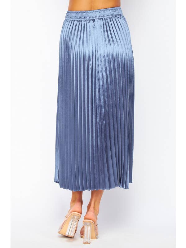 Boswell - Wholesale Skirt - Women's - Satin Pleated Skirts6