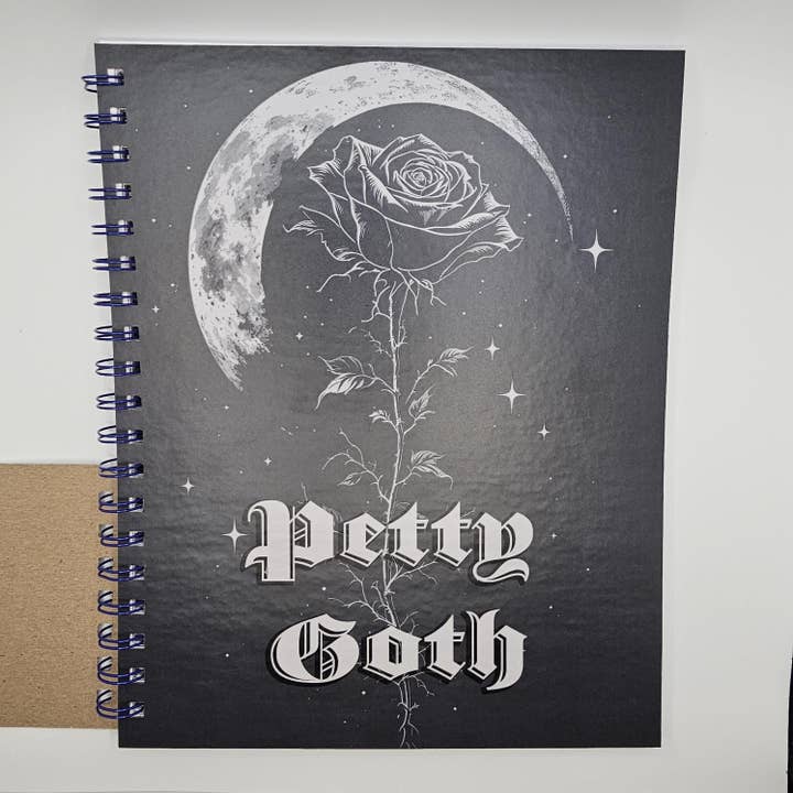 Hallowed Relics – Diário por atacado – Goth Moon Rose Journal - Diário Celestial de Academia Sombria