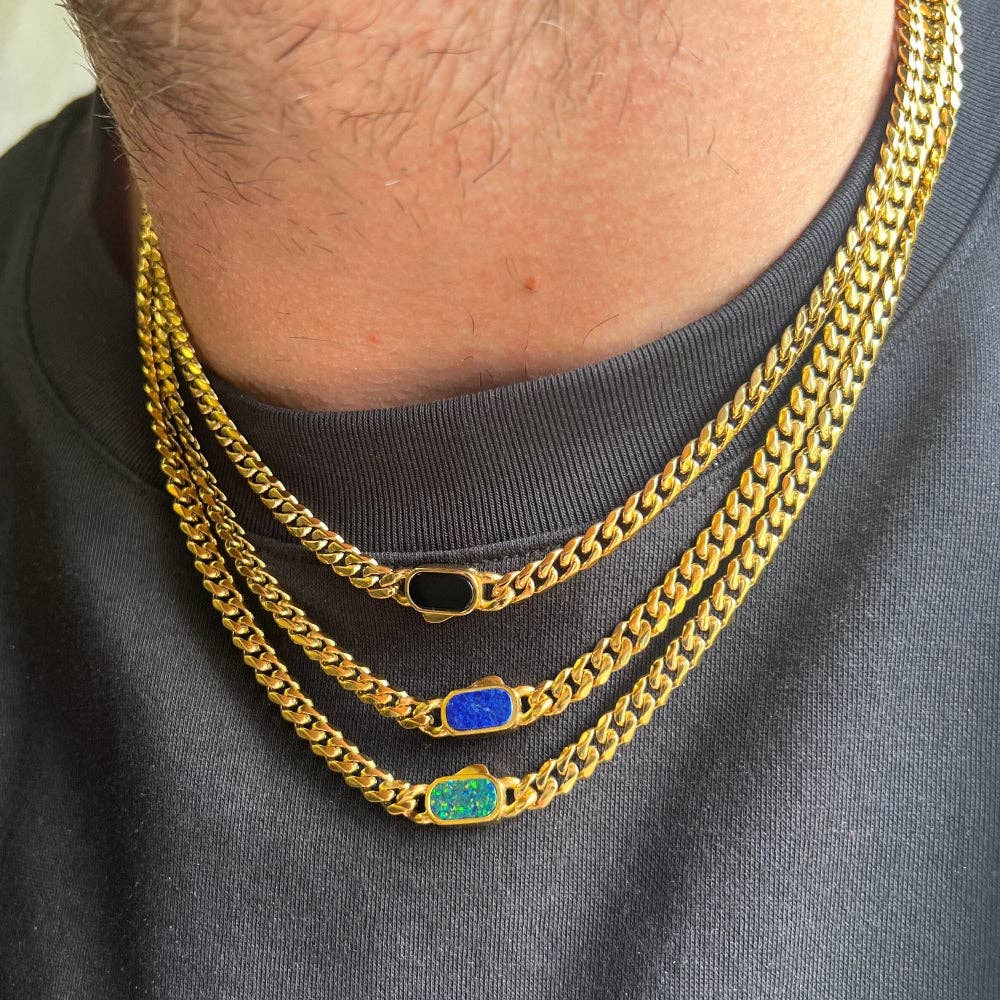 Opal Cuban Chain (5MM) - Gold for wholesale on Faire5