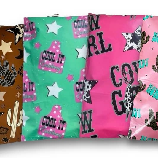 Trendy Chick Mailers - Wholesale Envelopes - 14.5x19 Western Fall Variety Poly Mailers  Â