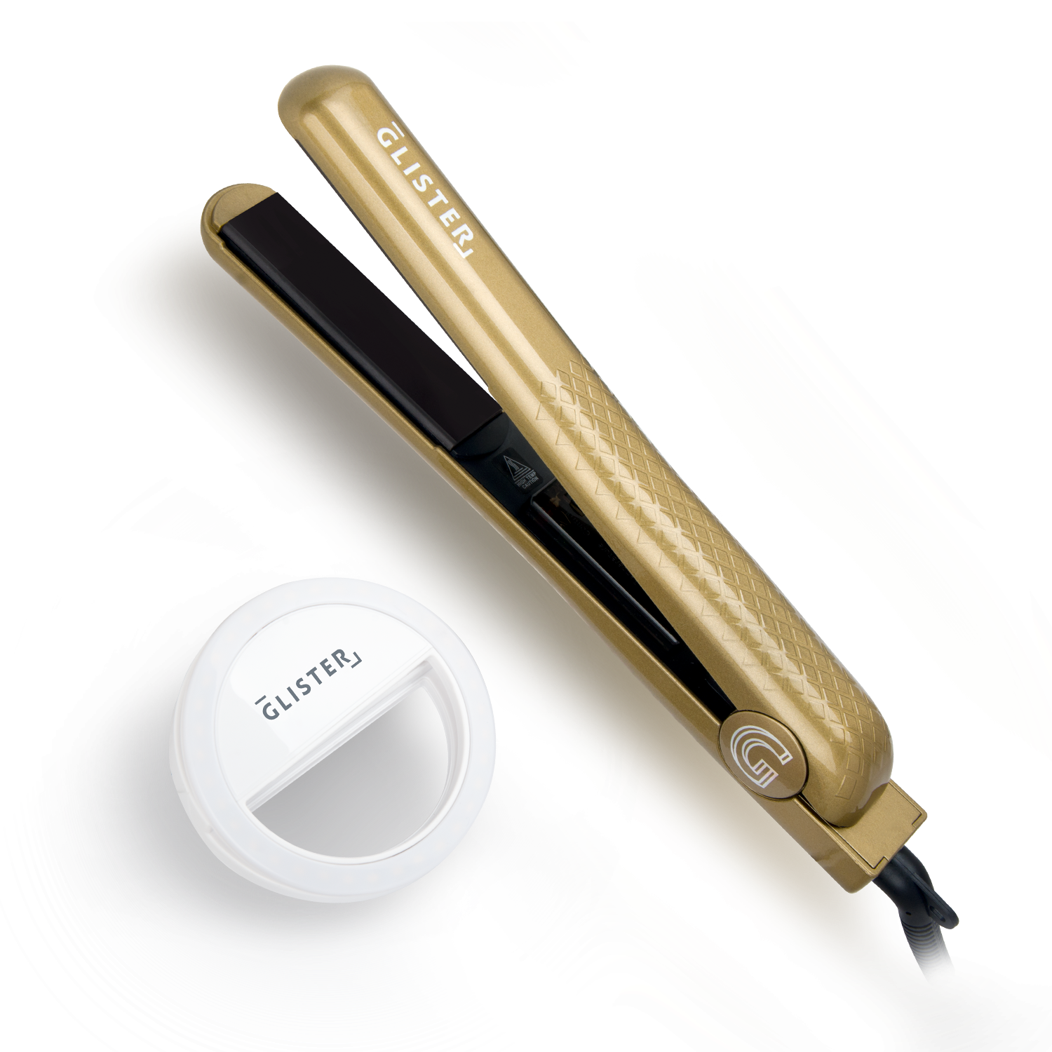 Glister - Wholesale Straightener/Flat Iron - Glister Paradise 1.25" Flat Iron + Bonus Selfie Ring Light7