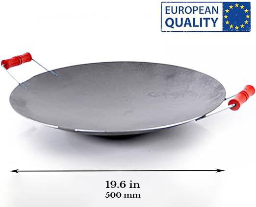 Hakan - Vendita all'ingrosso Pentole - Padella in lamiera multiuso Discada con manici ergonomici, 5 diametri disponibili4