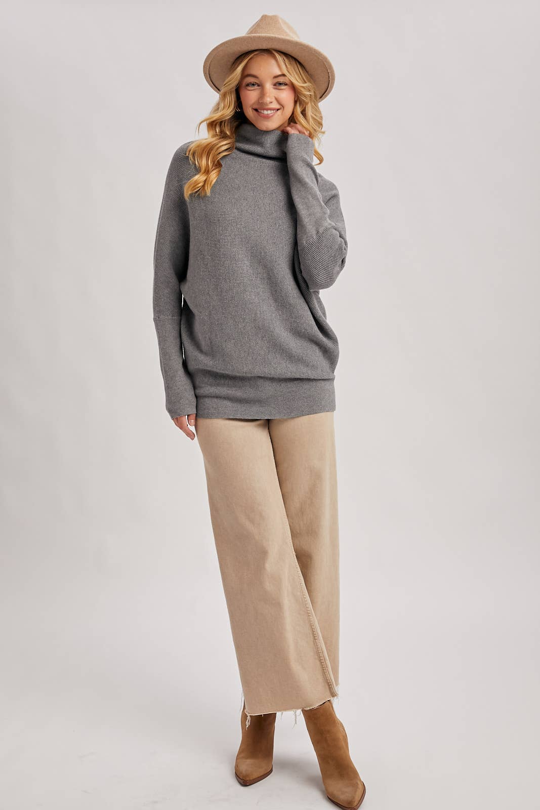 Bluivy - Wholesale Knit Sweater - Women's - SLOUCH NECK DOLMAN SLEEVED PULLOVER31