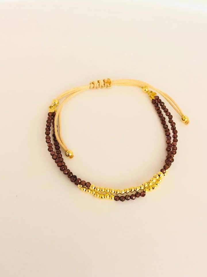 Mocha Zijde Armband | Zilver 925 voor wholesale door DEMARCA