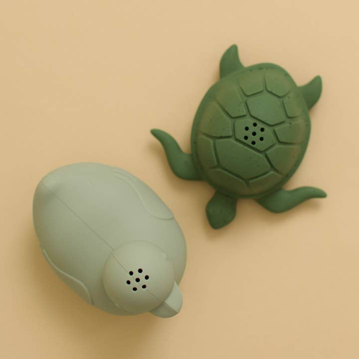 Paquete de 2 juguetes de baño - Sage/Leaf para venta al por mayor de Minika