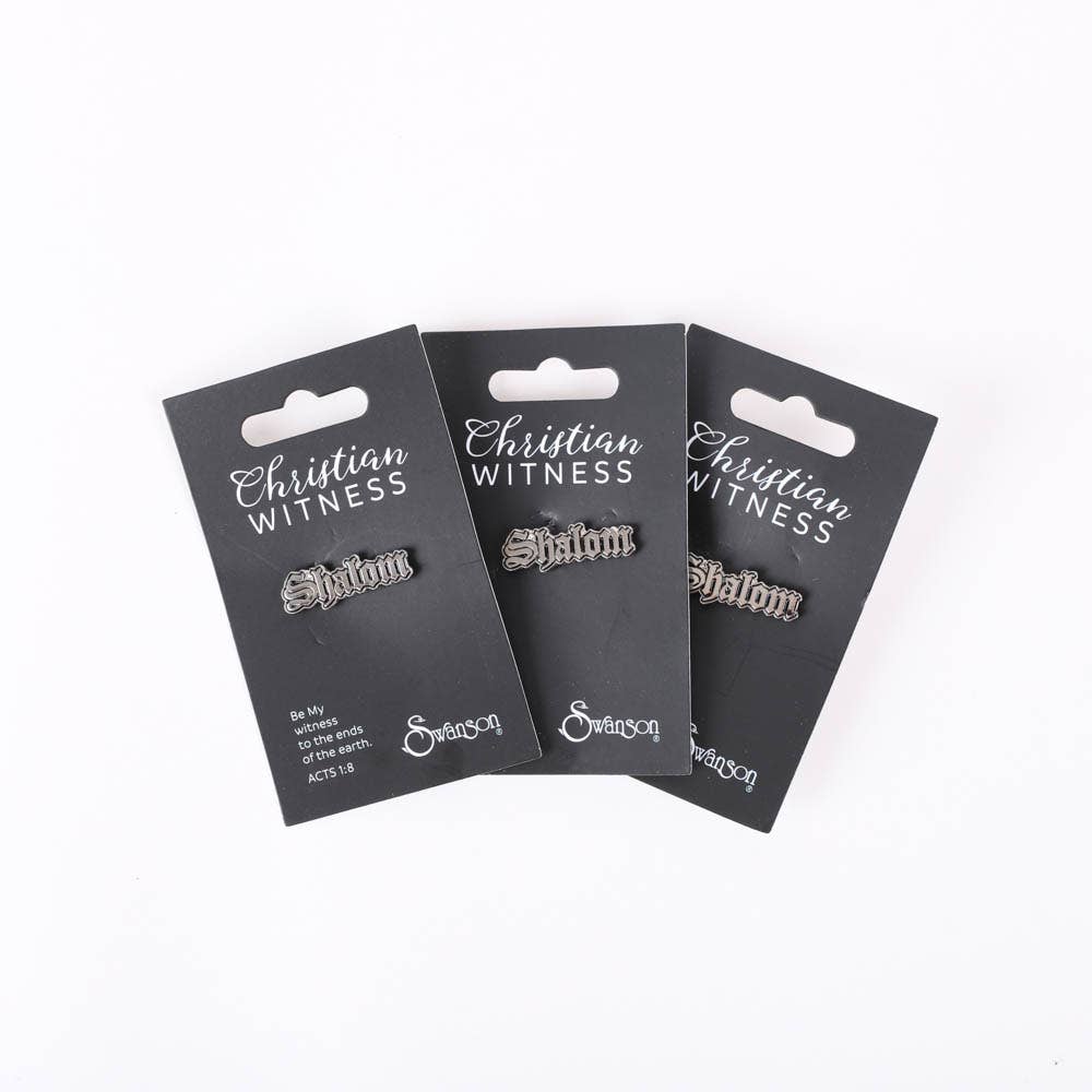 Swanson Christian Products - Vente Épinglettes/boutons - Épinglette - Shalom - Pk33