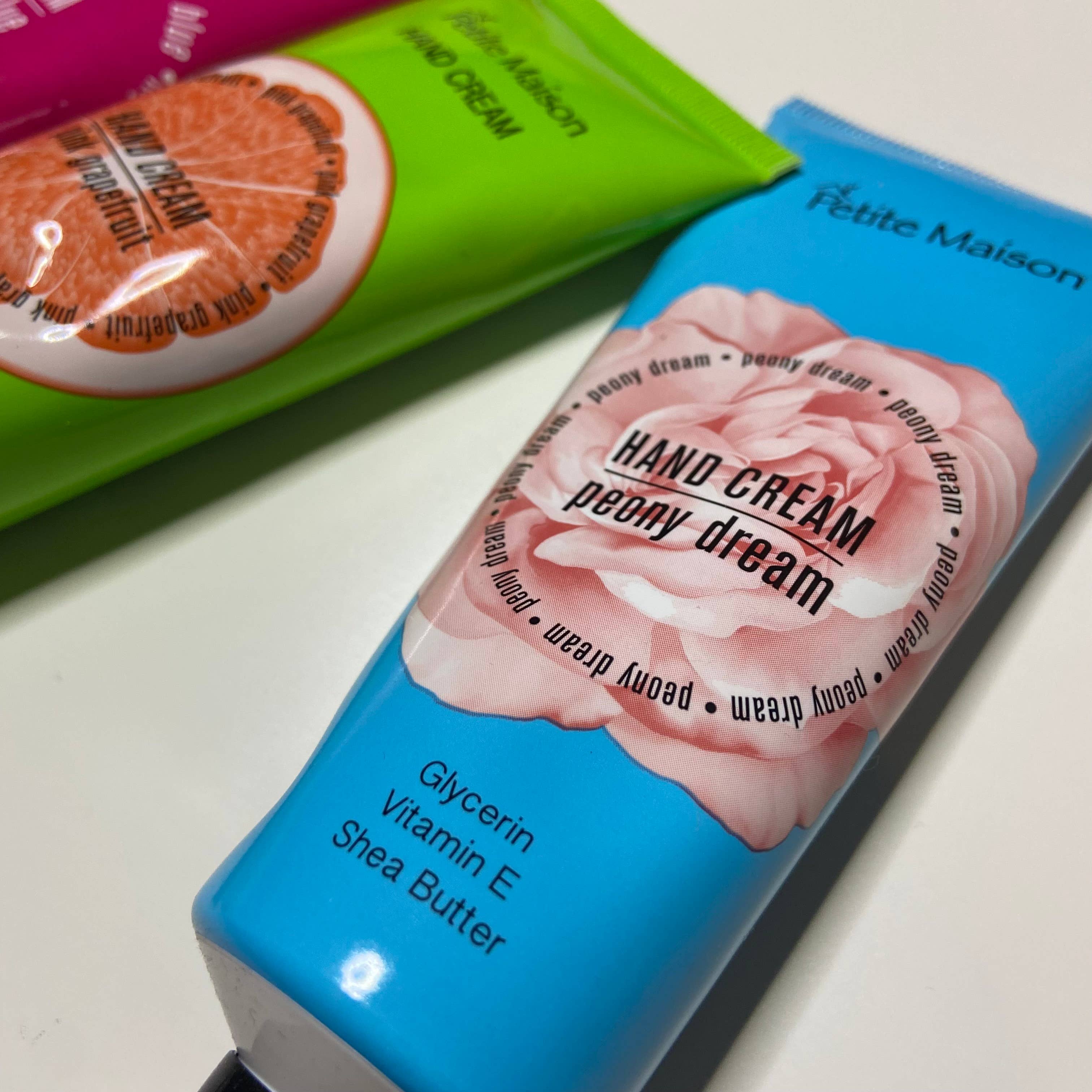 Meli beauty – wholesale Handkräm – Handkrämtrio med mystic blue, piondröm och rosa grapefrukt2