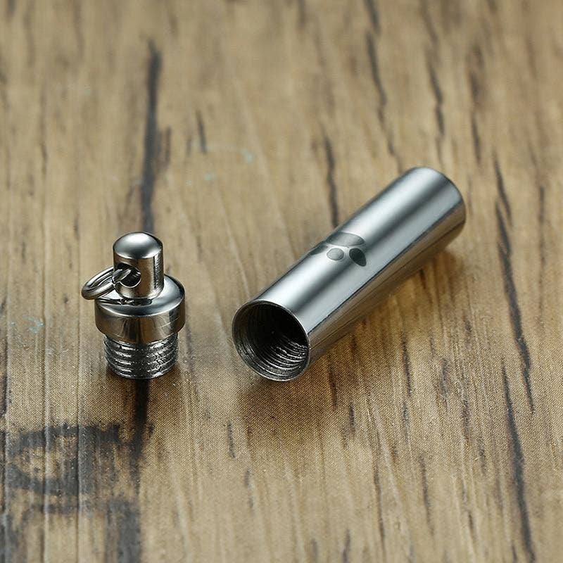 Cherished Emblems - Vendita all'ingrosso Urne/Scatole dei ricordi per animali domestici - Collana con fiala in argento3