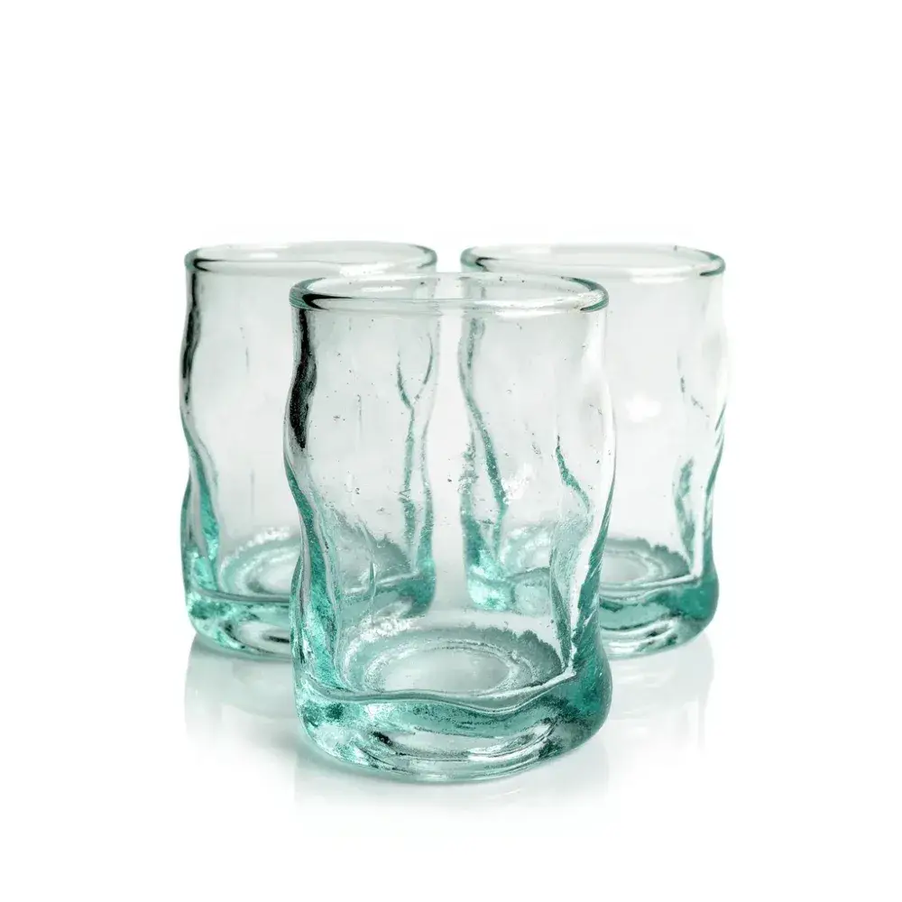 High crafty - Wholesale Drinking Glass/Cup - 🌿 Hand-Blown Recycled Beldi Glass Tea Tumblers – Set of 64