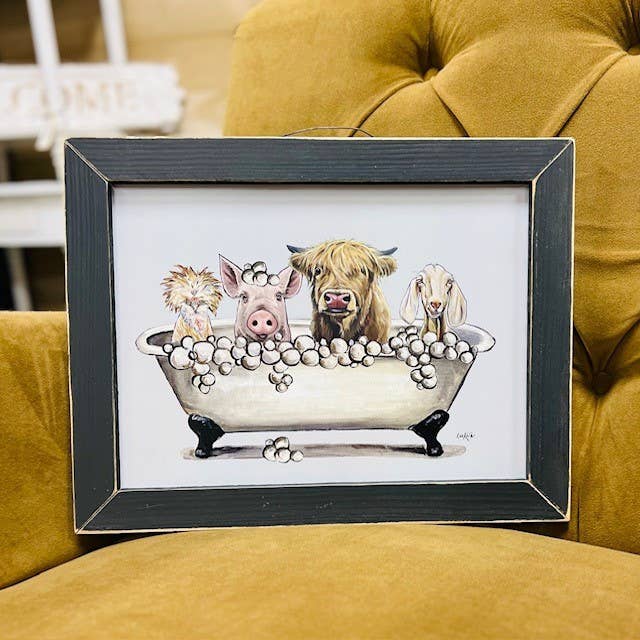 JanMichaels Art & Home - Wholesale Wall Sign - LK130 Tubby Time0