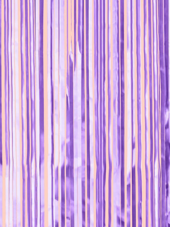 Matte Purple Foil Curtain, Party Decorations, Bday Supplies for wholesale by Petit Fetti