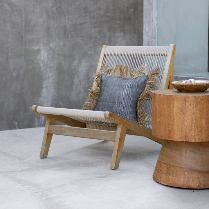 Bazar Bizar Living - Vendita all'ingrosso Fodera cuscino decorativo - Copricuscino The Cotton Bonita - Nero Naturale - 40x40 cm1