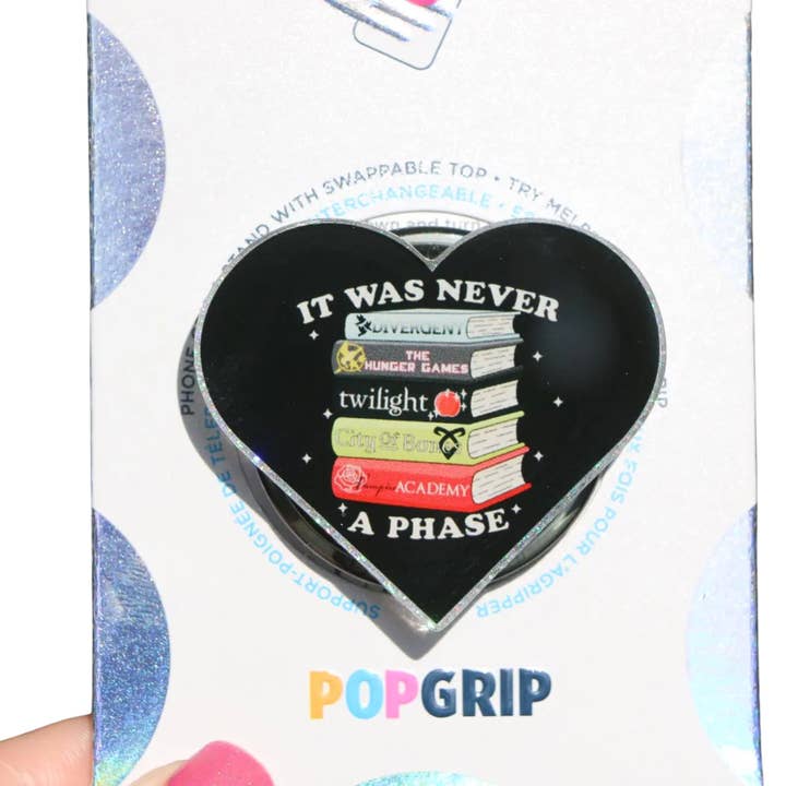 Ivy Resin Shop LLC - Wholesale Phone Grip - It Was Never A Phase Nostalgia YA Book Grip2