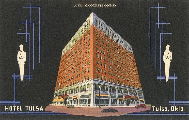 Found Image Press - Wholesale Postcard - Postcard OK-64 Hotel Tulsa, Tulsa0