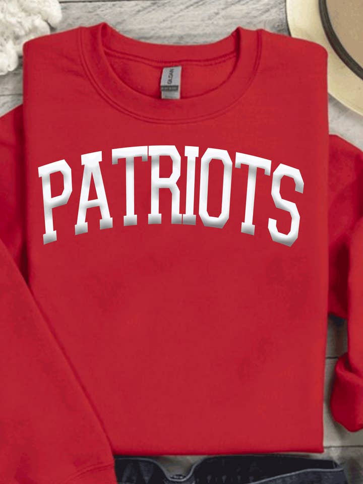 Patriots PUFF Vinyl New England 3D Embossed Football Gear for wholesale by A Blessed Texas Mess Boutique