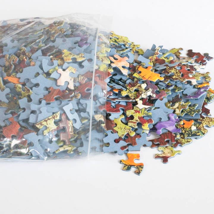 Oakland Puzzle Company - Wholesale Puzzle - Adult - Golden Beams in Redwoods 1000-piece Jigsaw Puzzle4