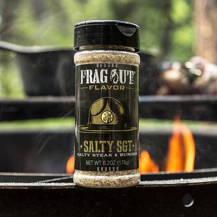 Frag Out Flavor - Wholesale Dried Spice Mix - 8fl oz Salty SGT - Salty Steak & Burger Seasoning