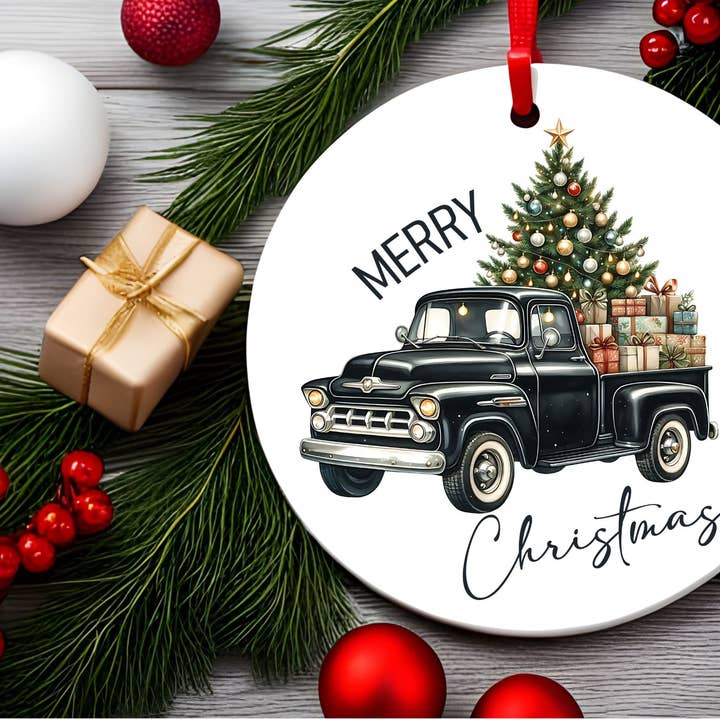 Ceramic Christmas Tree Ornament for wholesale by Stencil Art Canada