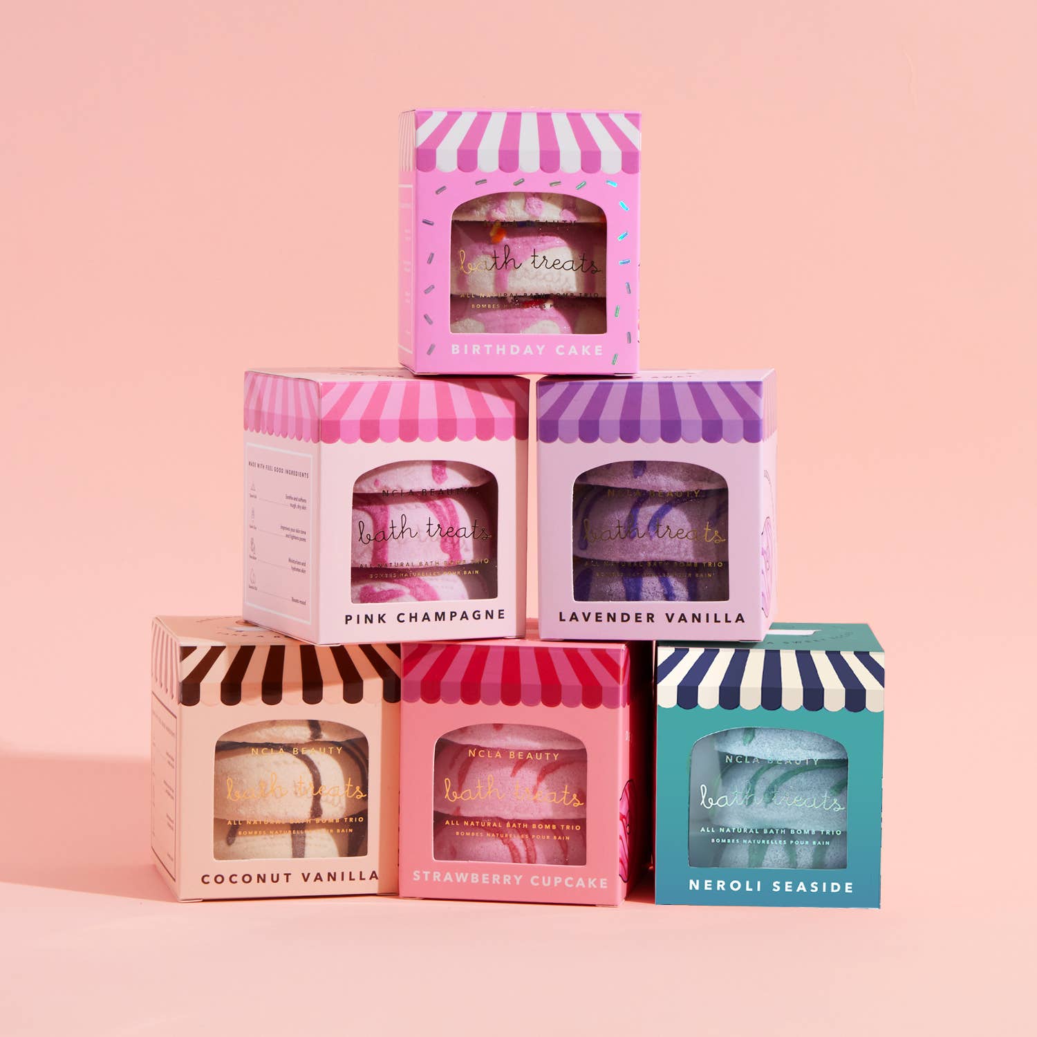 NCLA Beauty - Wholesale Bath Bomb/Fizz - Bath Treats Bath Bombs Discovery Set