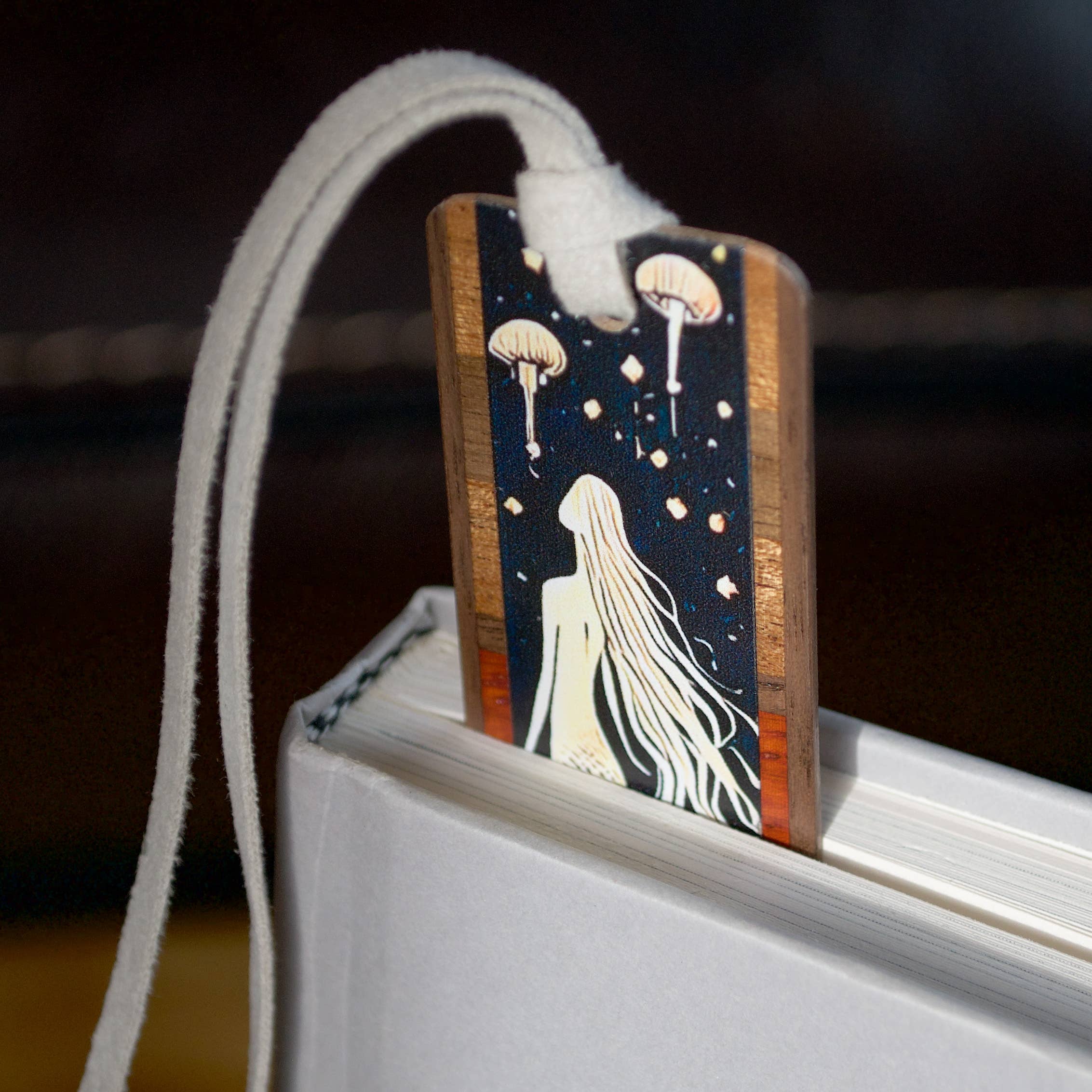 Mitercraft - Wholesale Bookmark - Mermaid Handmade Wooden Bookmark1