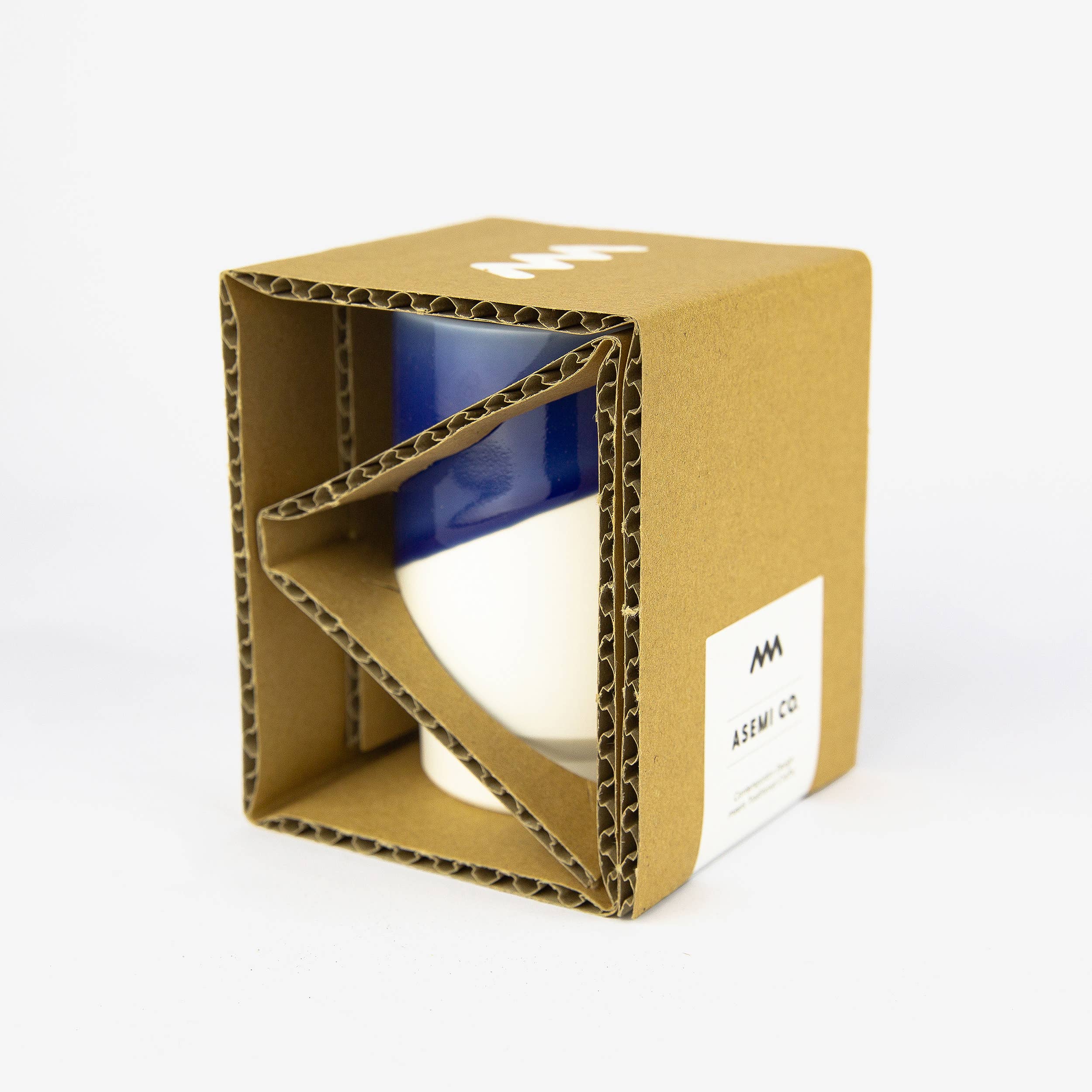 Asemi Co. - Wholesale Drinking Glass/Cup - Hasami-yaki Cup Indigo Diagonal1