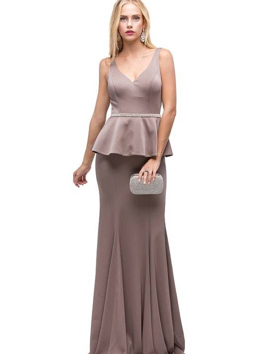 Flowing Mermaid Skirt Prom Dress for wholesale by Dancing Queen Dress