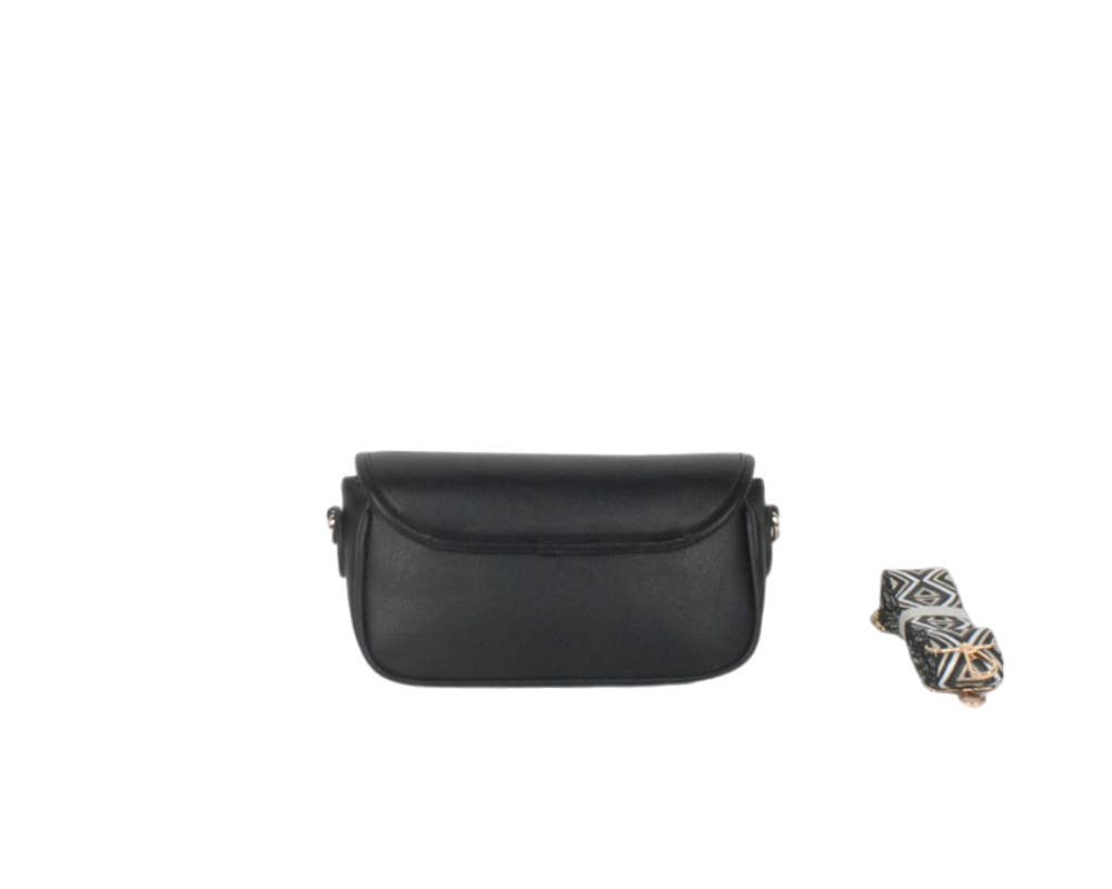 MIA LAROUGE – Engroshandel Crossbodytaske – unisex – Skuldertaske med klap og detaljer på håndtagene1