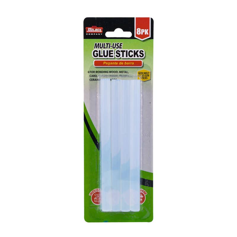 Deluxe Import Trading - Wholesale Glue - Multi-Use Glue Sticks - 6'' Refill Sticks - 8 Pack0
