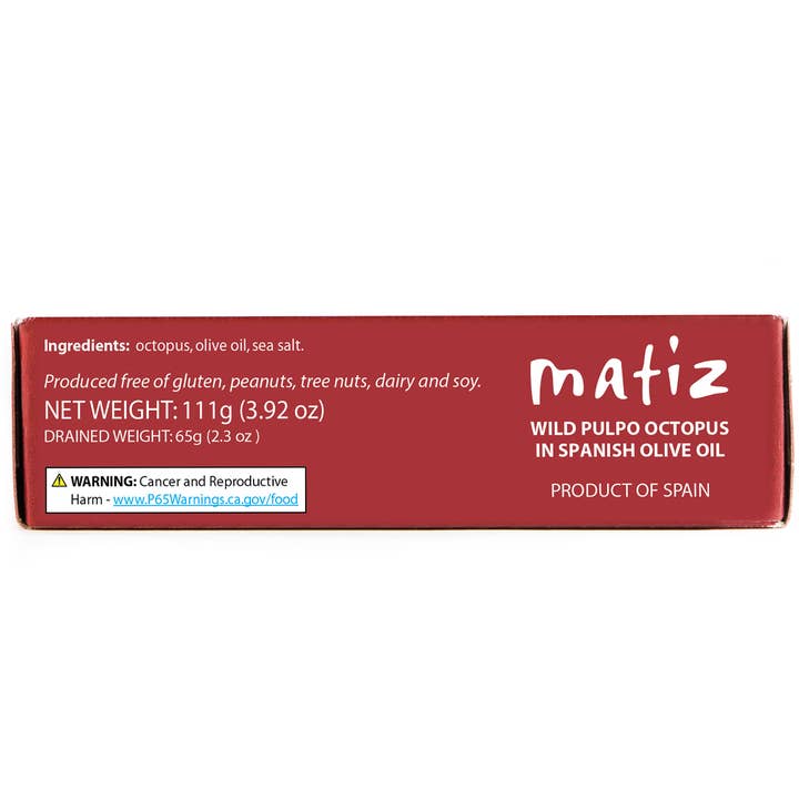 Matiz - Wholesale Tinned Fish - Matiz Pulpo in Olive Oil - 4.2oz Tin