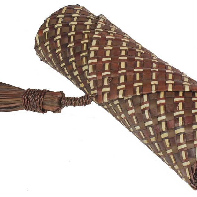 Corredor de mesa tecido à mão de palha Pandan - marrom/natural por atacado de The Niger Bend