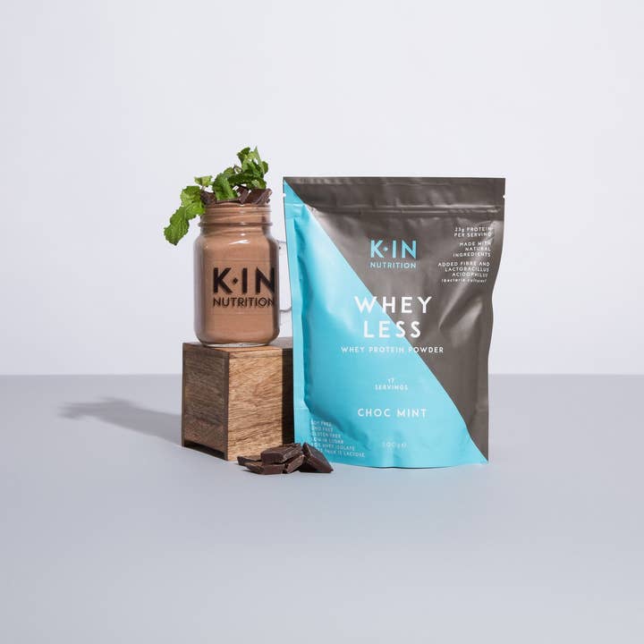 Kin Nutrition - Wholesale Protein/superfood powder - Whey Less Whey Choc Mint Protein Powder 500g2