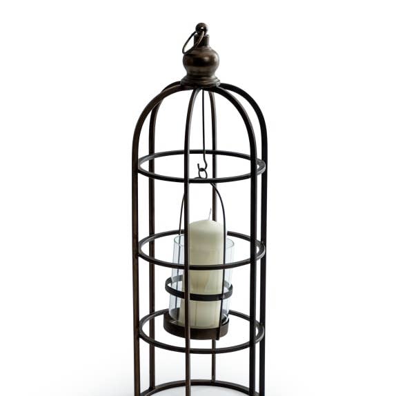 Industrial Metal Large Bird Cage Lantern / Candle Holder for wholesale by McGowan & Rutherford Ltd