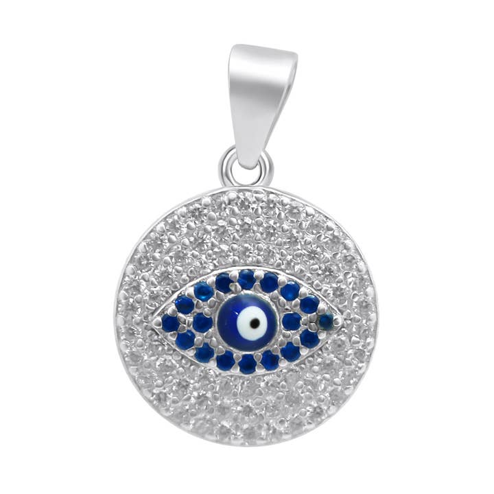 Sterling Silver Evil Eye Pendant for wholesale by Atlanta Jewelers Supply